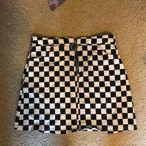 Checkered skirt